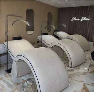 Cama DE BELLEZA DE SPA ajustable de estilo moderno con silla Cama facial de cuero sintético para salón y taller - Product Image 1