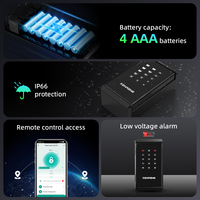 Boîte à clés numérique pour biens locatifs, étanche, Bluetooth, murale, avec contrôle par mot de passe et application pour entrée partagée