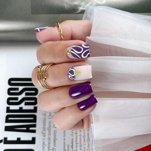 Majida Gel Polish Color 8,5 ml Purple Hema Free <b>Nail</b> Art - Product Image 4