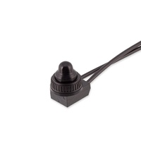 Interrupteur à bouton-poussoir métallique étanche IP65 SPST 12V 250V 3A à verrouillage automatique marche/arrêt avec voyant LED pour moto et voiture WB-107S
