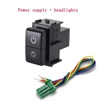 Interrupteur à double bouton-poussoir pour feux antibrouillard, enregistreur radar, musique, DRL, bouton différentiel pour Nissan Patrol Y61