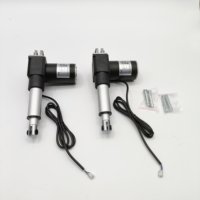 Mini 12V 24V DC Moteur 29V Actionneur linéaire Actionneur électrique linéaire télescopique 4 pouces 200lbs Faible courant pour la robotique et l'utilisation de ventilateurs