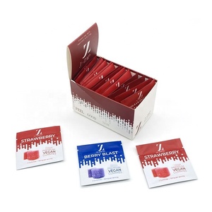 Sacs d'emballage alimentaire refermables en Mylar transparents, imprimés sur mesure, pour bonbons gélifiés, avec fenêtre de visualisation, disponibles en 1g, 2g, <span class=keywords><strong>3g</strong></span>, 5g, 10g - Product Image 5