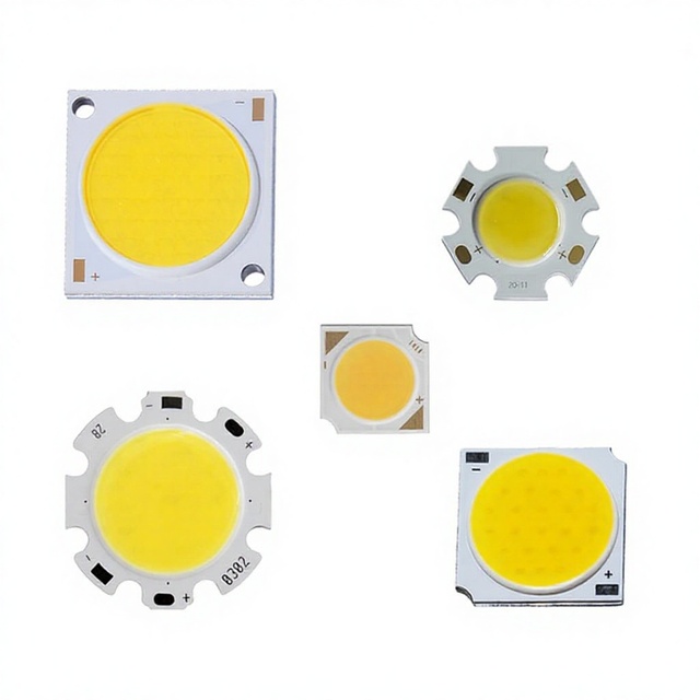 COB LED Chip Surface Light Source 3W-50W High Power DC 9-34V Aluminum Substrate Integrated Lamp B with 2-Year Warranty