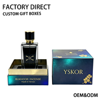 Boîte cadeau de luxe personnalisée en carton rigide pour parfum, avec couvercle supérieur et inférieur, et insert en mousse EVA sur mesure – Solution d'emballage complète
