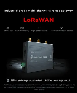 Venta caliente de buena calidad OEM ODM directo de fábrica SX1302 27dBm Full Duplex RS485 a LoRaWAN Gateway