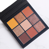 Palette de fards à paupières, maquillage irisé orange, 9 couleurs, produit de qualité supérieure, bon marché, vente en gros