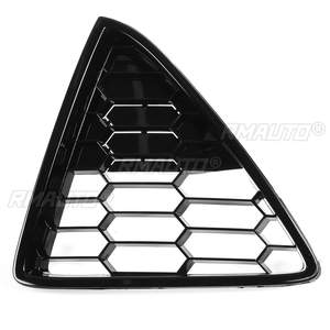 Rejilla de malla tipo panal MK3 para parachoques delantero de coche + cubierta de rejilla para faros antiniebla para Ford Focus MK3 2012-2014 - Product Image 5