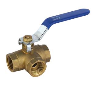 BMAG 1/2 "à 1" robinet à boisseau sphérique en bronze de type L fileté interne en T vanne à boisseau sphérique à <span class=keywords><strong>3</strong></span> voies en laiton NPT - Product Image 5