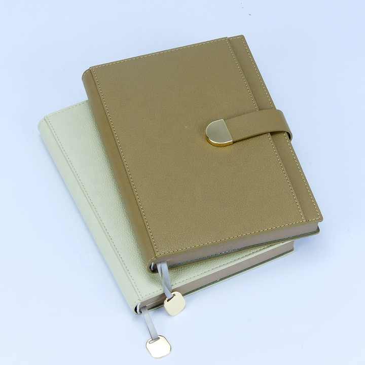 Personalized Leather Joint Notebook Diary Logo Embossed Hot Stamping ...