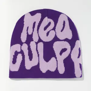 Prodotti invernali 2023 cappelli y2k personalizzati cappelli invernali cappelli di lana in maglia berretto da sci sportivo cappelli ricamo personalizzato logo