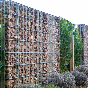 Mur de gabion 50x50 Mesh 4mm Wire Dia Low Price Diy Garden Fence Gabion Wall 200x200x40 à vendre - Product Image 6