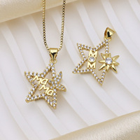 Collier minimaliste avec pendentif étoile et cœur pour femmes, incrustation de zircon, chaîne en forme de boîte, bijoux tendance