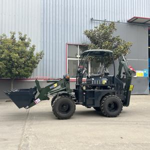 Retroexcavadora cargadora de ruedas Mini retroexcavadora China tractor cargador frontal retroexcavadora pala excavadora - Product Image 4