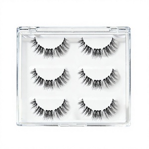 Hybrid <b>Light</b> Volume Lash <b>Clusters</b> Spiky DD Curl Bottom Lash Synthetic 3D Eyelashes - Product Image 2