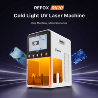 Machine laser UV à lumière froide REFOX RK10 5W pour le démontage du cadre de téléphone portable, l'élimination du verre arrière, le séparateur de verre d'écran LCD