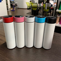 Nouveaux blancs de sublimation de 17oz 500ml affichage de la température de LED blancs de sublimation tasse isolée pour la sublimation