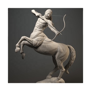Estatua de <span class=keywords><strong>Centauro</strong></span> Griego Saltando Personalizada con Arco y Flecha, Tallada a Mano, Tamaño Real, Escultura Moderna de Mármol para Jardín de Villa, Parque - Norton - Product Image 2