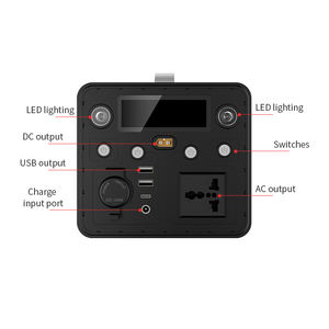 Station d'alimentation tout-en-un 6KG 500W 435.2Wh LiFePO4 à onde sinusoïdale pure avec allume-cigare 120W pour la cuisson en extérieur et la sauvegarde d'urgence à domicile - Product Image 3