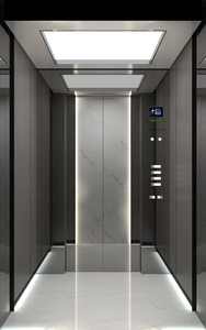 Ascenseurs pour passagers d'hôtel au design moderne, intérieur/extérieur, trois étages, cinq étages, traction sans engrenage pour une utilisation publique et commerciale de petite taille - Product Image 2