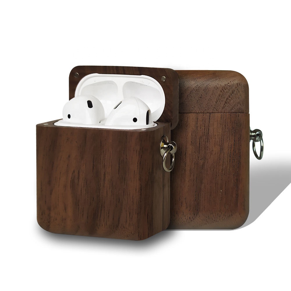Произвольный шаблон или логотип на заказ для чехлов airpod 1/2/3 деревянный для airpods Деревянный чехол