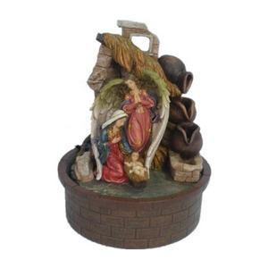 Offre Spéciale 12 pouces sainte famille <span class=keywords><strong>fontaine</strong></span> 30.5cm petite Sculpture décorative intérieure résine artisanat Figurine Art modèle cadeaux polyrésine - Product Image 1