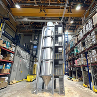 Granulateur de séchage à lit fluidisé vertical à haute efficacité Équipement de chauffage électrique avec moteur comme composant de base
