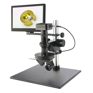 FT-Opto FM3D0325-R 広視野 2D/3D <span class=keywords><strong>LCD</strong></span> ビデオ顕微鏡 半導体 PCB 検査および携帯電話修理用 サイドビュー - Product Image 4