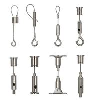 Accessoires de fixation pour câble d'éclairage LED de plafond, kit de suspension en acier inoxydable pour suspension lumineuse