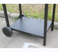 Vente chaude Fumeur Chariot Grill Bbq Fumeur En Plein Air Charbon De Bois Fumeur Pour Le Camping