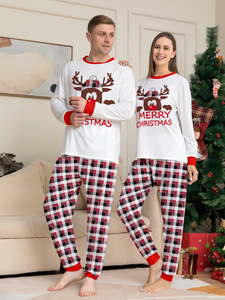 En Stock Ensemble Pyjama de Noël à Manches Longues à Carreaux pour <span class=keywords><strong>Maman</strong></span>, Papa et Enfant – Tenue Familiale Assortie pour l'Été et le Printemps - Product Image 3