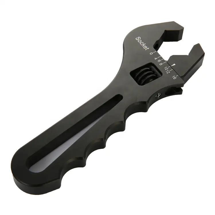 Universal Black Custom CNC Machined AN4 AN6 AN8 AN10 AN12 Adjustable Aluminum An Fitting Wrench