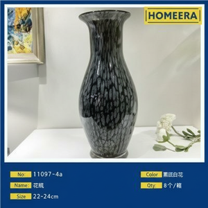 Elegante 22x24cm cilindro di vetro vaso di fiori artigianato pezzo decorativo per soggiorno o Display per ufficio - Product Image 1
