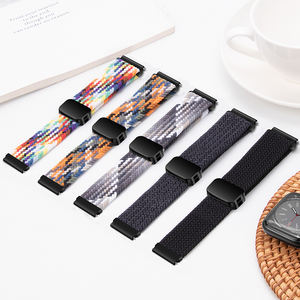 <span class=keywords><strong>Correa</strong></span> de reloj de tela de nailon tejida con cierre magnético Popular para correas de reloj inteligente Samsung Huawei <span class=keywords><strong>Garmin</strong></span> - Product Image 3