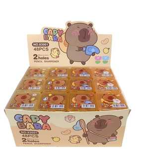 Pengasah Pensil Mekanik Kartun Kapibara Lucu untuk Anak-anak, Pemotong Pensil, Alat Tulis Siswa Sekolah Dasar, Grosir - Product Image 5