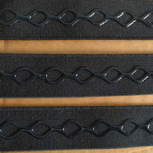 Các nhà sản xuất cung cấp chống trượt ban nhạc đàn hồi silicon với đường ngoằn ngoèo in Webbing loại - Product Image 2