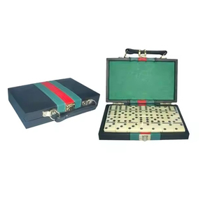 Maletín de Cuero Personalizado con Juego de Dominó Doble Seis, Estilo Clásico, para Juegos de <span class=keywords><strong>Casino</strong></span> - Product Image 1
