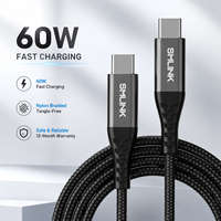 Cable USB C Tipo C de Nailon Anti-Rotura de 1m, 60W 20V 3A, Carga Rápida, Transferencia de Datos USB 2.0, Certificado CE/FCC/RoHS, 12 Meses de Garantía, OEM/ODM