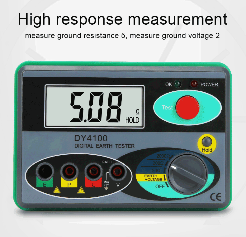DUOYI DY4100 digital megohmmeter grounding resistance measurement soil