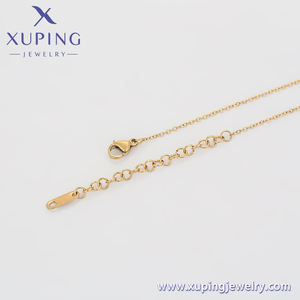 Muslimex xuping <span class=keywords><strong>gioielli</strong></span> moda regalo per <span class=keywords><strong>la</strong></span> festa della mamma ricordo baby the moon stone collana a catena color oro 14K in acciaio inossidabile - Product Image 5