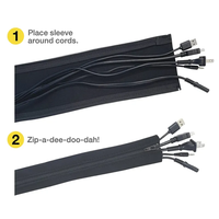 Colección de escritorio, gestión de ropa elástica, cierre de manga, gran oferta, gancho y lazo, brida de Cable para accesorios de cableado