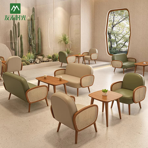 Mesas y Sillas Modernas y Cómodas para Cafetería, Duraderas y Ecológicas para Áreas de Descanso, Restaurantes y Cafés, Incluye Ratán Tejido - Product Image 3