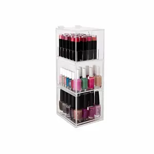 Hot sale cheap perspex cosmetic display stand promotional perspex nail polish holder