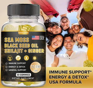Gommose Personalizzate OEM <span class=keywords><strong>Best</strong></span> Seller con Muschio Marino, Olio di Semi Neri, Shilajit, Zenzero e Ashwagandha per Supporto Immunitario ed Energetico - Product Image 3