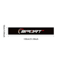 Autocollant de pare-brise avant de voiture, bande solaire, logo SPORT, compteur de vitesse, bannière en vinyle imperméable, décalcomanie graphique pour pare-soleil de voiture