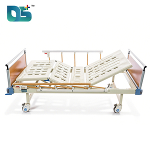 <span class=keywords><strong>Lit</strong></span> médical d'hôpital et de soins intensifs à <span class=keywords><strong>deux</strong></span> fonctions, manuel et réglable, avec 2 manivelles, en alliage d'aluminium et tête de <span class=keywords><strong>lit</strong></span> en bois, <span class=keywords><strong>pour</strong></span> patient - Product Image 4