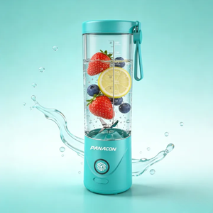 Extracteurs de jus portables 2000 mAh, batterie longue durée, 550 ml, utilisation mains libres à une touche, sans BPA, USB, pour voiture, extérieur, qualité alimentaire, 6 lames, glace - Product Image 3