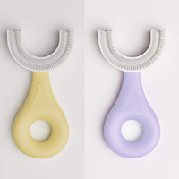Brosse à dents en forme de U de conception de nettoyage des dents orales de qualité supérieure 360 pour les tout-petits de 2 à 6 ans
