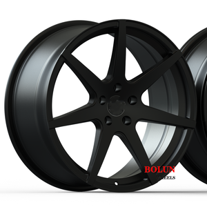 Jantes en alliage d'aluminium forgé personnalisées à 6 branches 21x9 21x10.5 CB66.9 Noir satiné ou pour <span class=keywords><strong>Corvette</strong></span> C8 C7 C6 C4 <span class=keywords><strong>Chevrolet</strong></span> Camaro SS ZL1 - Product Image 5