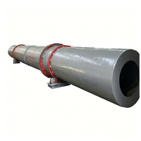 Sécheur rotatif à tambour unique en acier inoxydable, contrôlé par PLC, haute température, pour boues, résidus, argile kaolinique et concentrés flottants